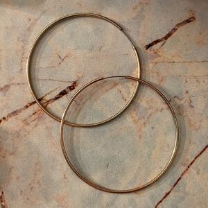 Rose Gold Hoop Earrings